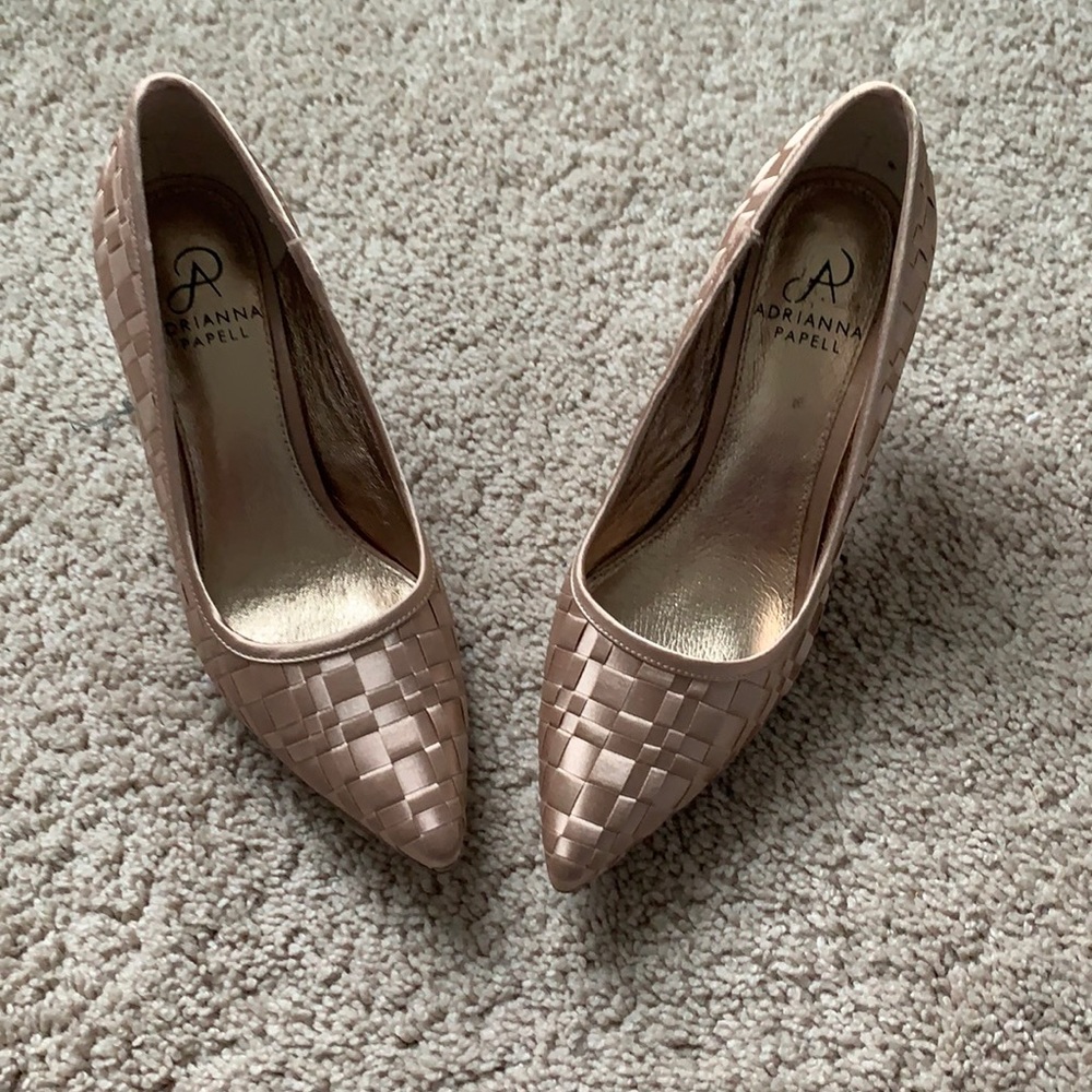 Pink high heel shoes